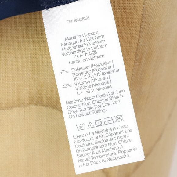 MADEWELL Satin Slip Maxi Skirt 14 Indigo Blue Slit Pull On - Picture 6 of 6